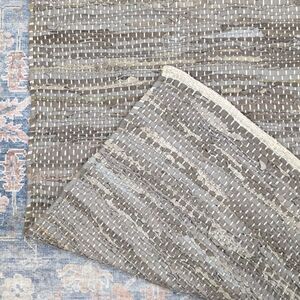 Jute Style Leather Rug